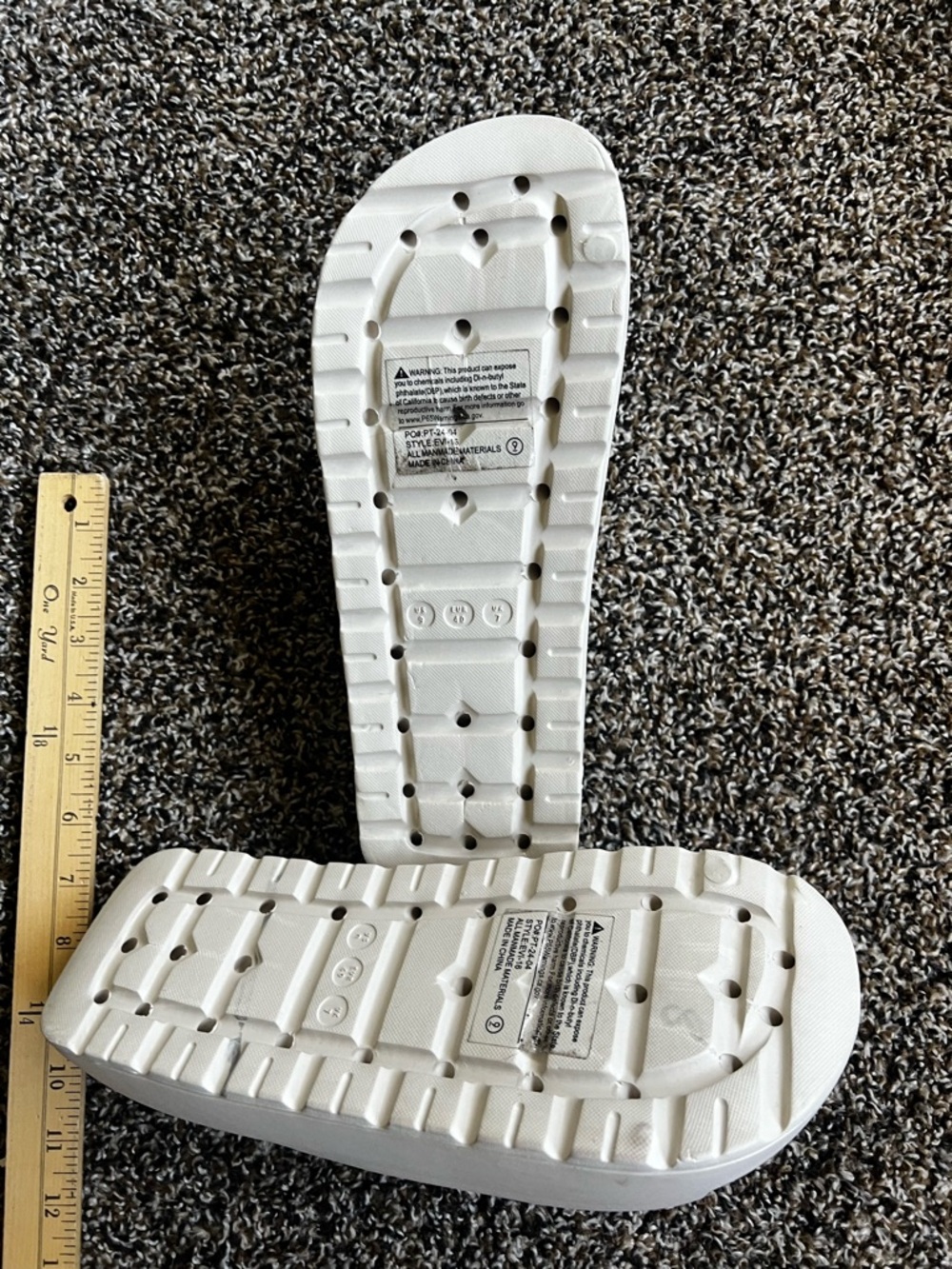 Forever Cream Slide Sandals - Wide Strap Slip-Ons - Picture 4 of 4